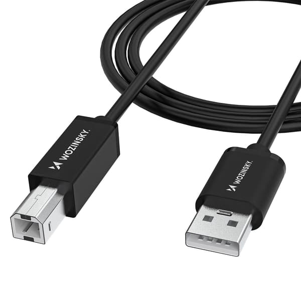 Kabel til printer scanner USB-B - USB-A 480Mb/s 1m - sort