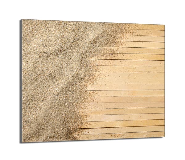 Skyddsplåt för spis i glas 60x52 Sand