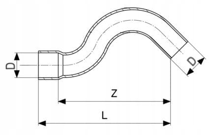 BESCO KOPPAR BYPASS NIPPEL 22MM