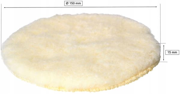 Hårskiva för polermaskin. 150 mm