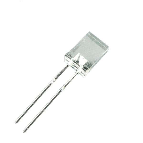 10 rektangulära gula lysdioder som mäter 2x5 mm
