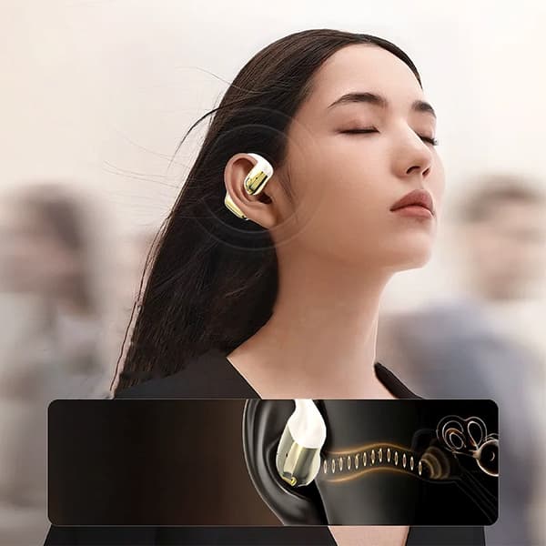 U4Pro Bluetooth Universal Binaural Hovedtelefon - Beige Guld