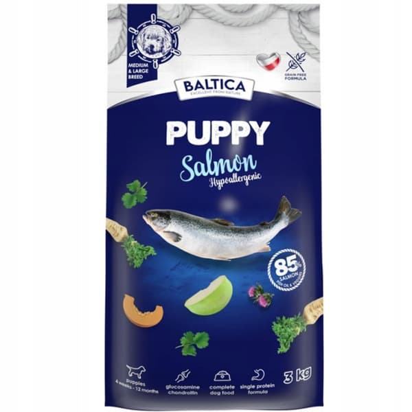 Tørfoder til hunde BALTICA EXCELLENT Laks Hypoallergenisk M/L 3kg