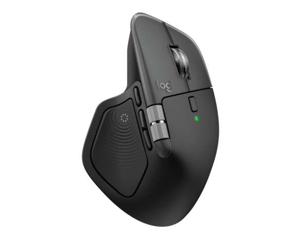 Logitech MX Master 4 til MAC trådløs mus RF trådløs + Bluetooth, 8000 DPI, Space Black