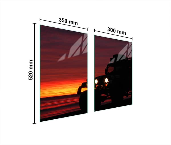 GLASSKYDDSPLÅT FÖR KÖK 65x52 AUTO