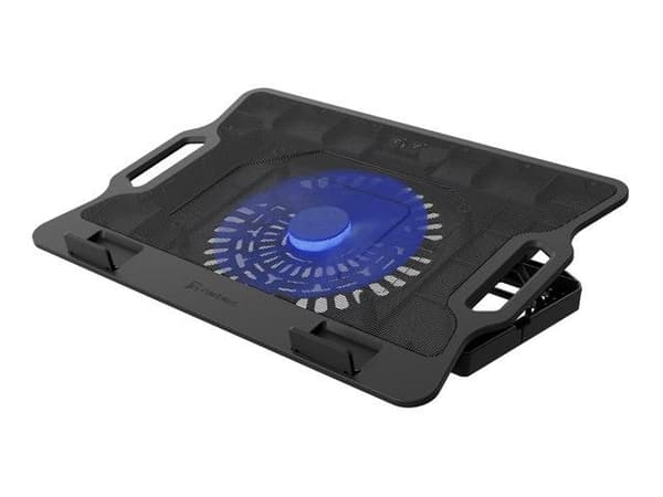 Natec Dipper 2 12,1-17,3" notebook-kølemåtte med blæser, baggrundsbelysning, 2 USB
