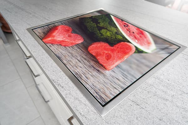 GLASSKYDDSPLÅT FÖR SPIS 70x52 VATTENMELON