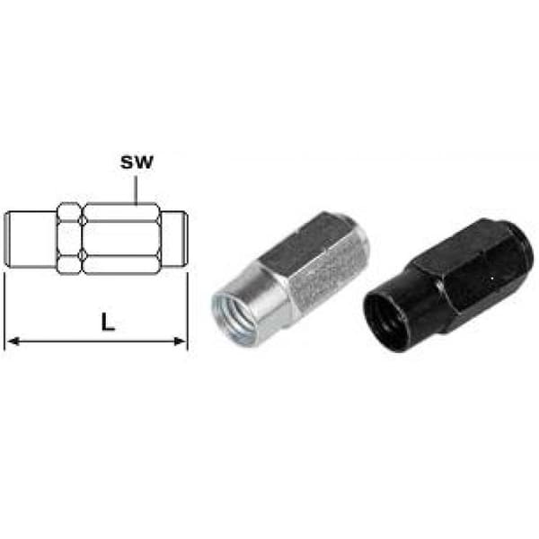 Mutter/hylsa slang 11,3mm centralsmörjning