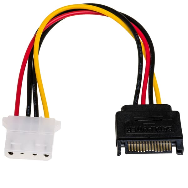 Akyga AK-CA-11 SATA (M) - Molex (Naaras) sovitinkaapeli 0,15 m