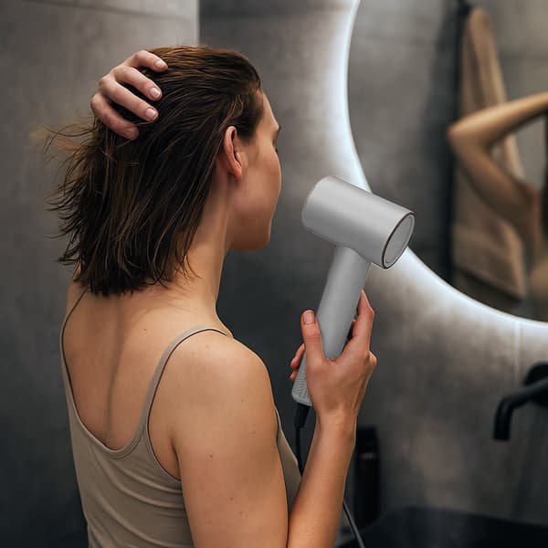 Joniserande hårtork med diffusor H100 1500W - Vit