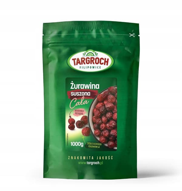 Tørrede hele tranebær Targroch 1000 g