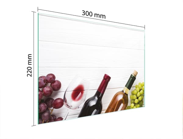 SKÄRBRÄDA I GLAS 30x22 VIN