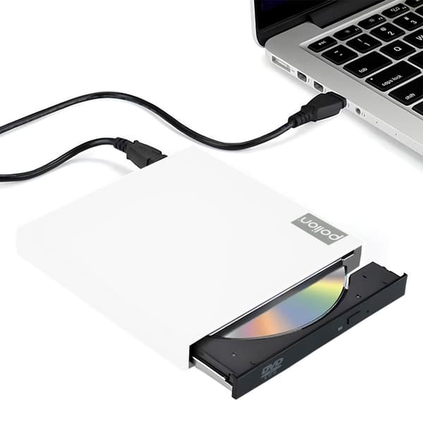 Eksternt USB CD DVD-drev til computer, bærbar computer | HVID