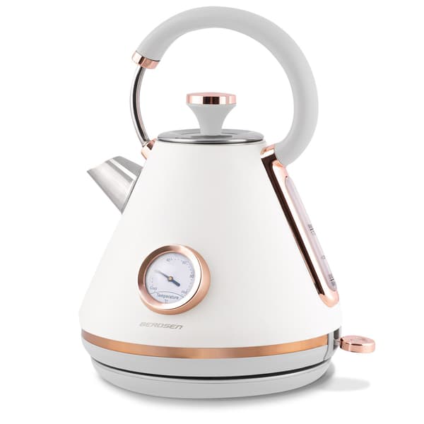 Vattenkokare med termometer 1,7L Berdsen BD-701 vit