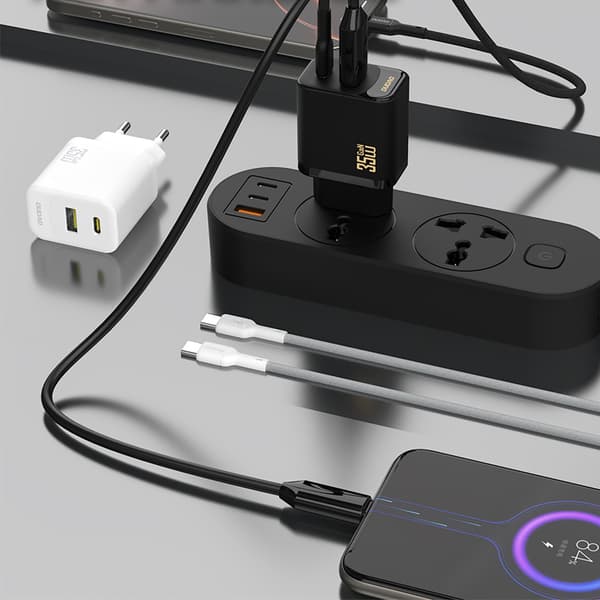 A27 MaxC USB-C USB-A GaN 35W Väggladdare - Vit