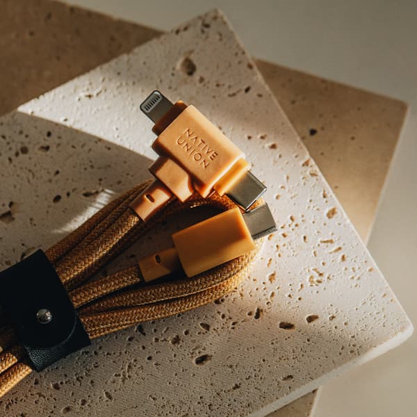 Native Union bæltekabel Duo - USB-C - USB-C / lightning-kabel, 1,5 m (cosmos)