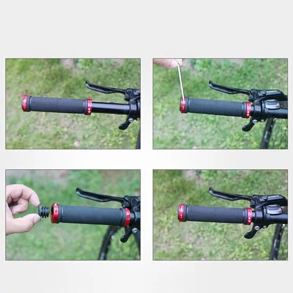 Greb, ROXAR cykelstyrgreb, sort, blå ringe