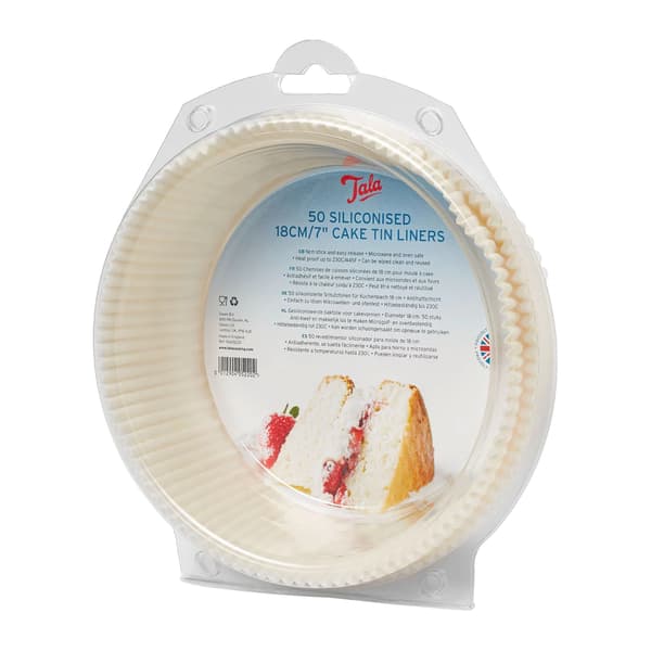 Silikone papir bageforme - 50 stk. runde / Tala