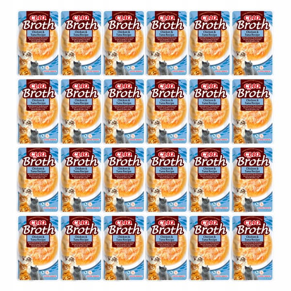 INABA CIAO Våtfoder för Katter Kycklingbuljong 24x40g