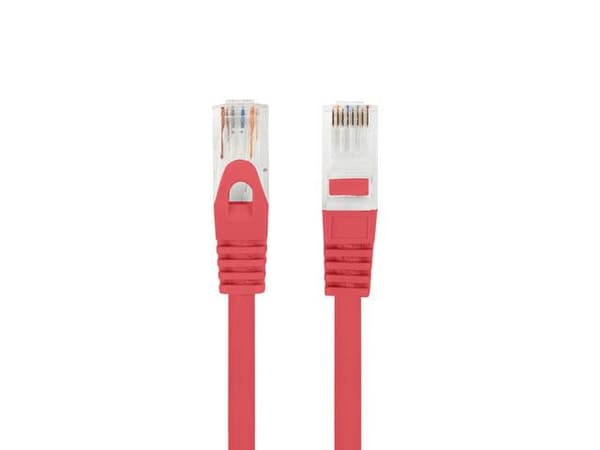 Patchkabel Lanberg UTP kat.6 2m LSZH CU fluke bestået rød
