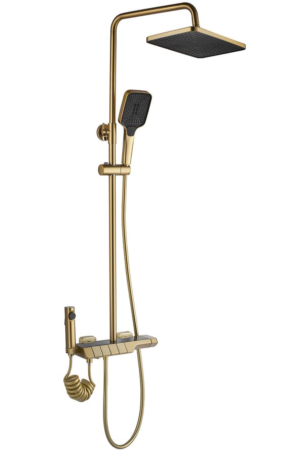 ROB DUSCHSET MED GULDBORSTAD TERMOSTAT SKU REA-P6623