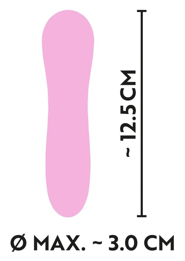 Cuties Pink Mini Grooved Vibrator