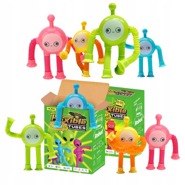 Megadidi sensorisk robot pop tube snoet LED-lys