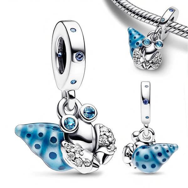 Pandora Blå Eremitkräfta Charm Hänge Charms