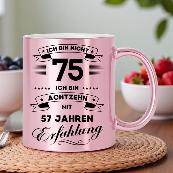 Rolig muggpresent till en 75-årsdag