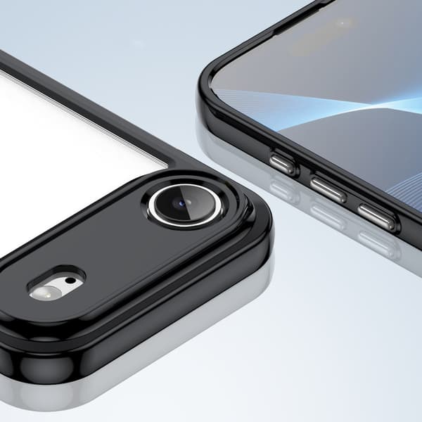 iPhone 17 Air Outer Space -kotelo - musta läpinäkyvä