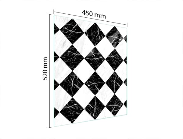 GLAS SKÄRBRÄDA 45x52 MOSAIK