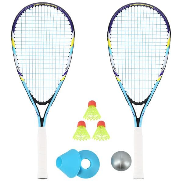 NRS005 CROSSMINTON SET 2 RACKETAR + SKUTTER + MARKERINGAR + BOLL + NILS-HÅLLARE