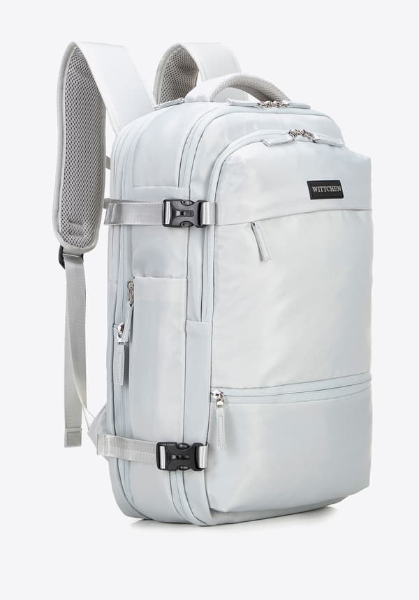 Wittchen Herr Expanderbar Multifunktionell Flygplansryggsäck, Off-White, Off-White Polyester