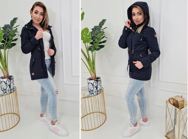 HÖSTPARKAS MED HUVA L Beige