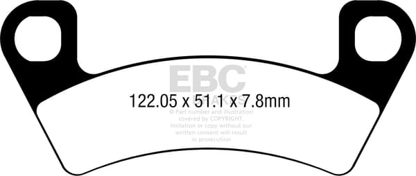 EBC FA741TT jarrupalat (setti yhdelle levylle)