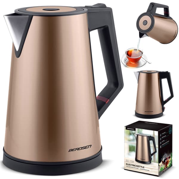 Vattenkokare 1,7l Berdsen BD-708 koppar