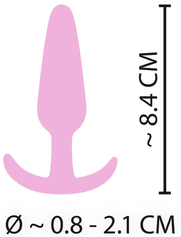 Cuties Silikon Konisk Analplugg Rosa