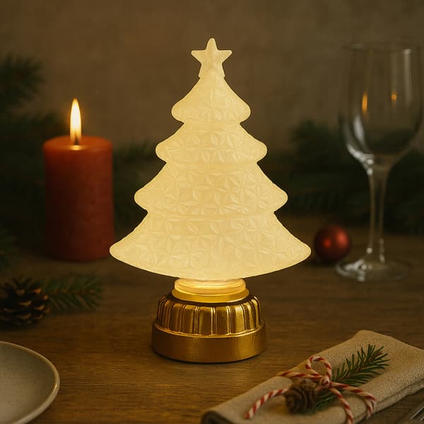 Vergionic LED-juletræ 16 cm krystaldekorationslampe til jul