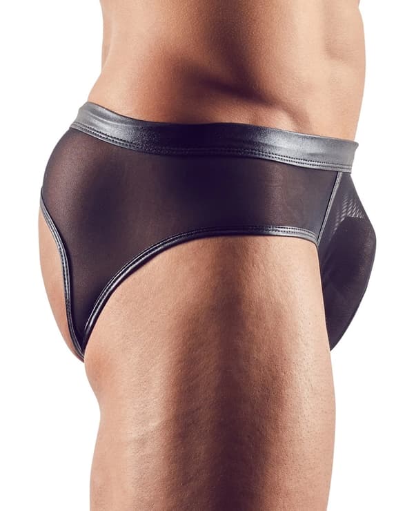 Svenjoyment Herre Mesh Open Back Trusser Sort M