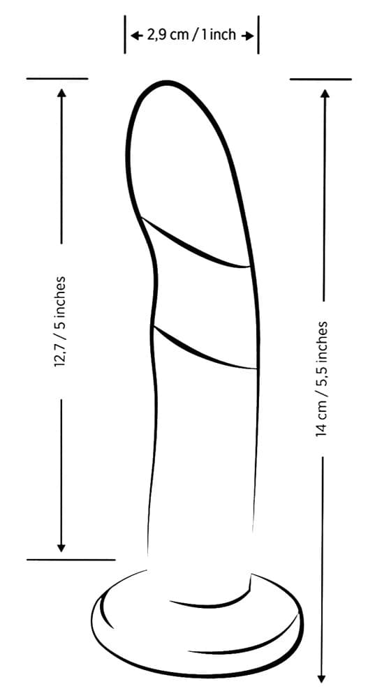 ROMP Elegant Wavy Kaksivärinen Piccolo-dildo