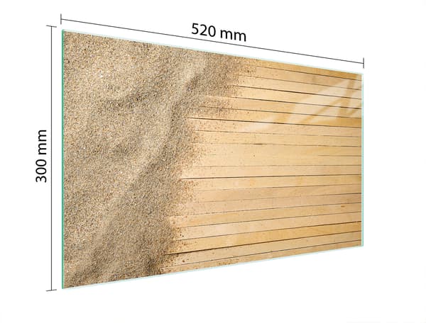 SKÄRBRÄDA I GLAS 52x30 SAND