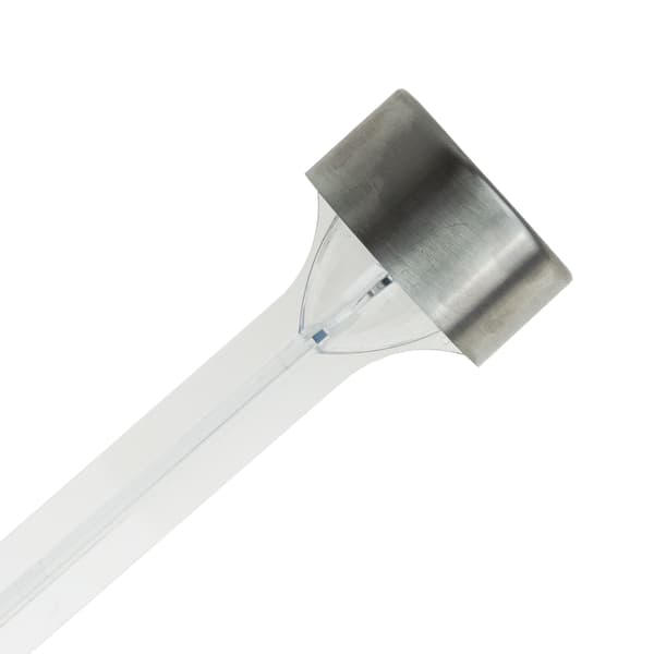 TG60448 Solcellelampe, LED-havelampe, transparent, solcellestolpe med sensor