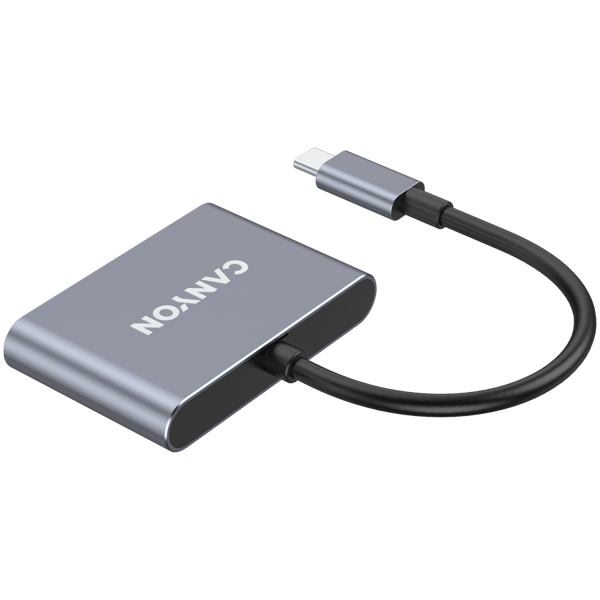 CANYON HUB DS-3 3-i-1 USB-C Mörkgrå