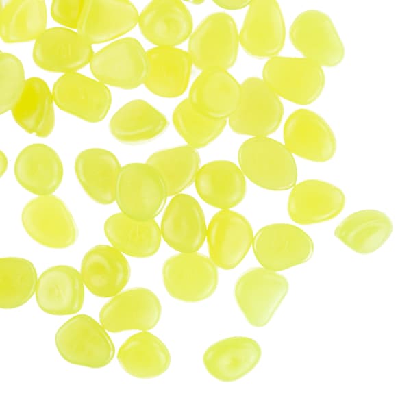 TG67713-4 Lysende sten, fluorescerende sten, 100 stk. dekorative