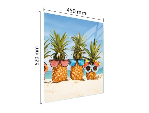 GLAS SKÆREBRÆT 45x52 ANANAS