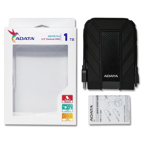 ADATA HD710 Pro 1TB IP68 Svart Extern Hårddisk