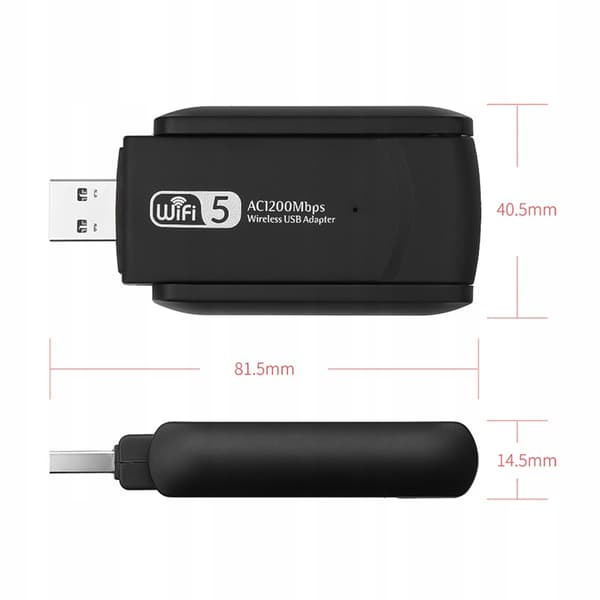 WI-FI NETVÆRKSKORTADAPTER USB 3.0 1300Mbps DUAL