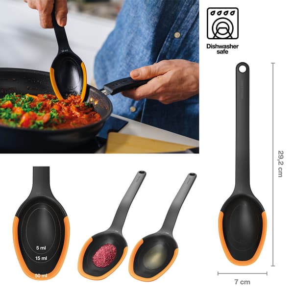 FISKARS FUNCTIONAL FORM Multifunktionell kökssked med måttskala