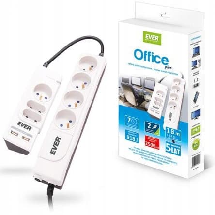Ever Office Plus 3m överspänningsskydd
