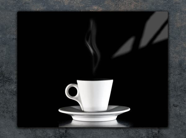 SKÄRBRÄDA I GLAS 52x40 KAFFE